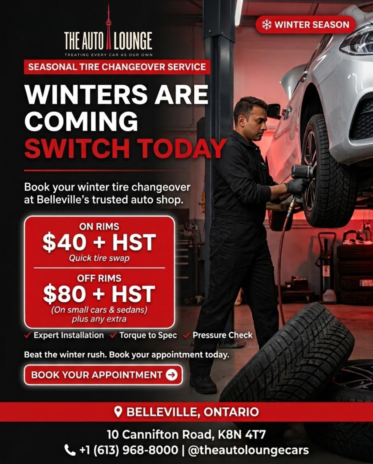 Seasonal Tire Changeover Service